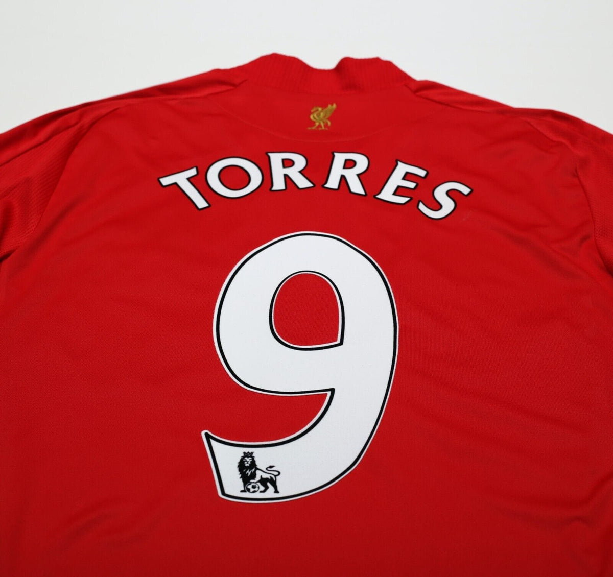 2008/10 TORRES #9 Liverpool Vintage adidas Home Football Shirt (L)