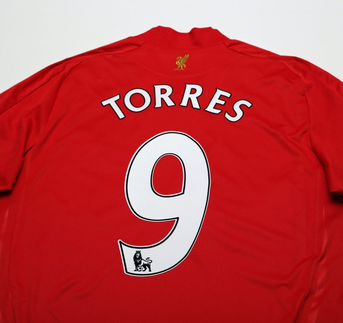 2008/10 TORRES #9 Liverpool Vintage adidas Home Football Shirt (L)