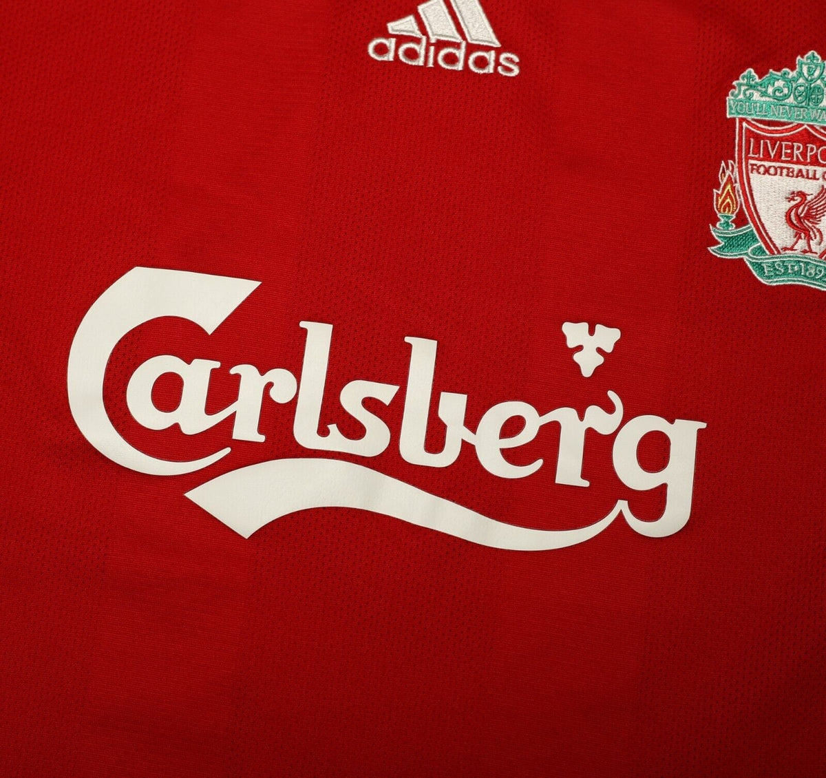 2008/10 TORRES #9 Liverpool Vintage adidas Home Football Shirt (L)