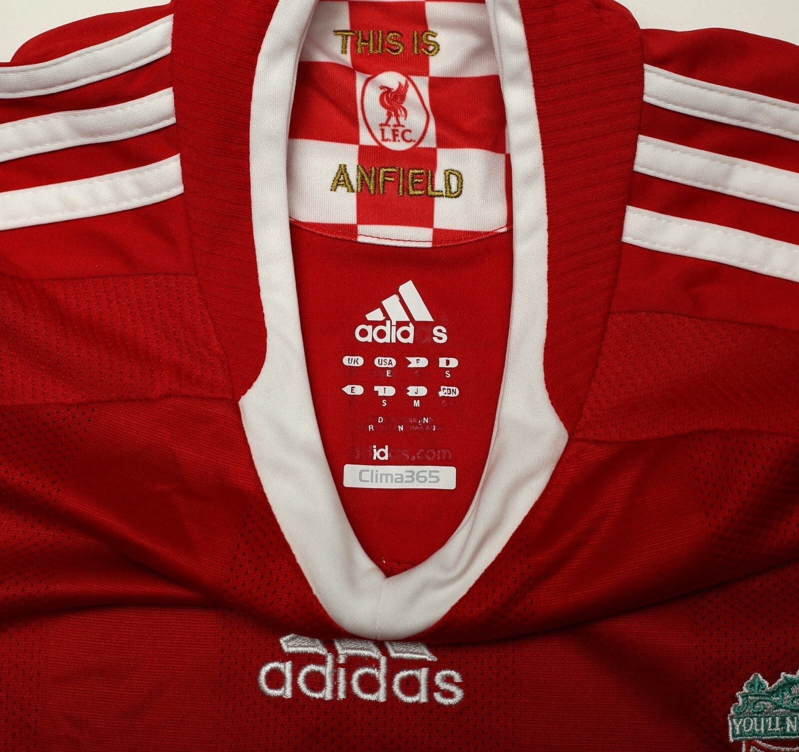 2008/10 TORRES #9 Liverpool Vintage adidas Home Football Shirt (S)