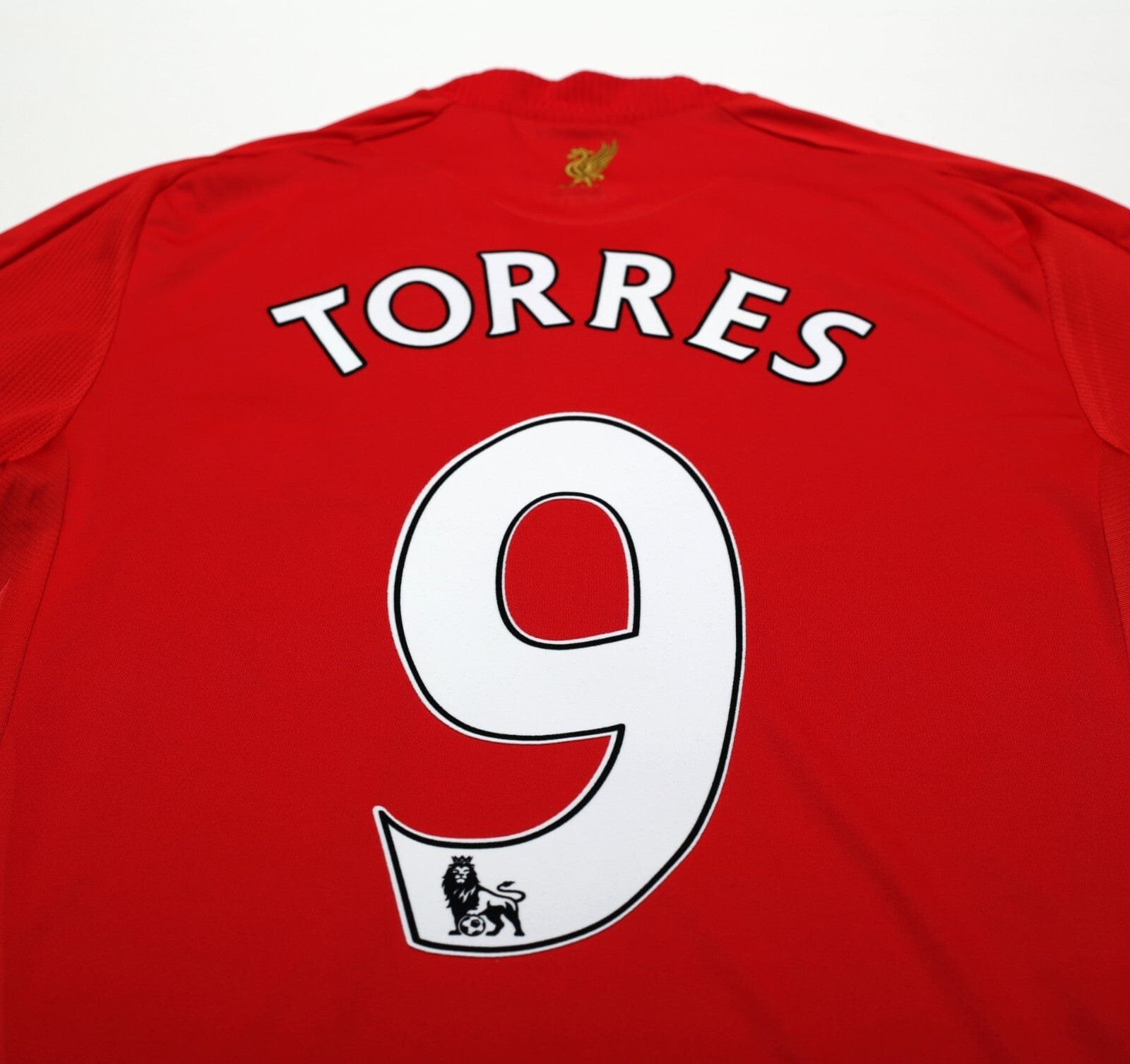 2008/10 TORRES #9 Liverpool Vintage adidas Home Football Shirt (S)