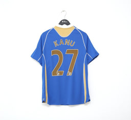 2008 KANU #27 Portsmouth Vintage Canterbury Home Football Shirt (L) FA CUP