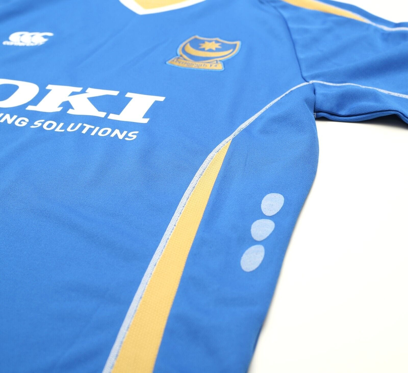 2008 KANU #27 Portsmouth Vintage Canterbury Home Football Shirt (L) FA CUP