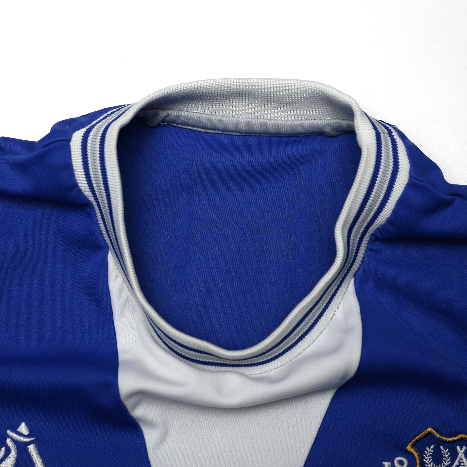 2009/10 Baines #3 Everton Vintage le coq sportif Home Football Shirt (M)