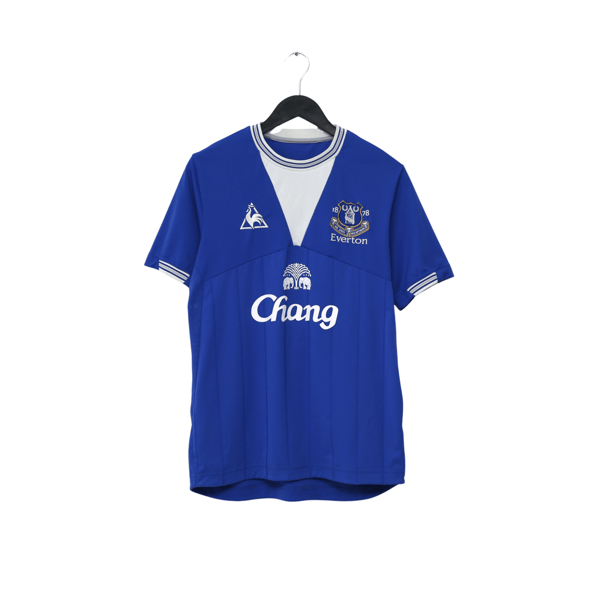 2009/10 Baines #3 Everton Vintage le coq sportif Home Football Shirt (M)