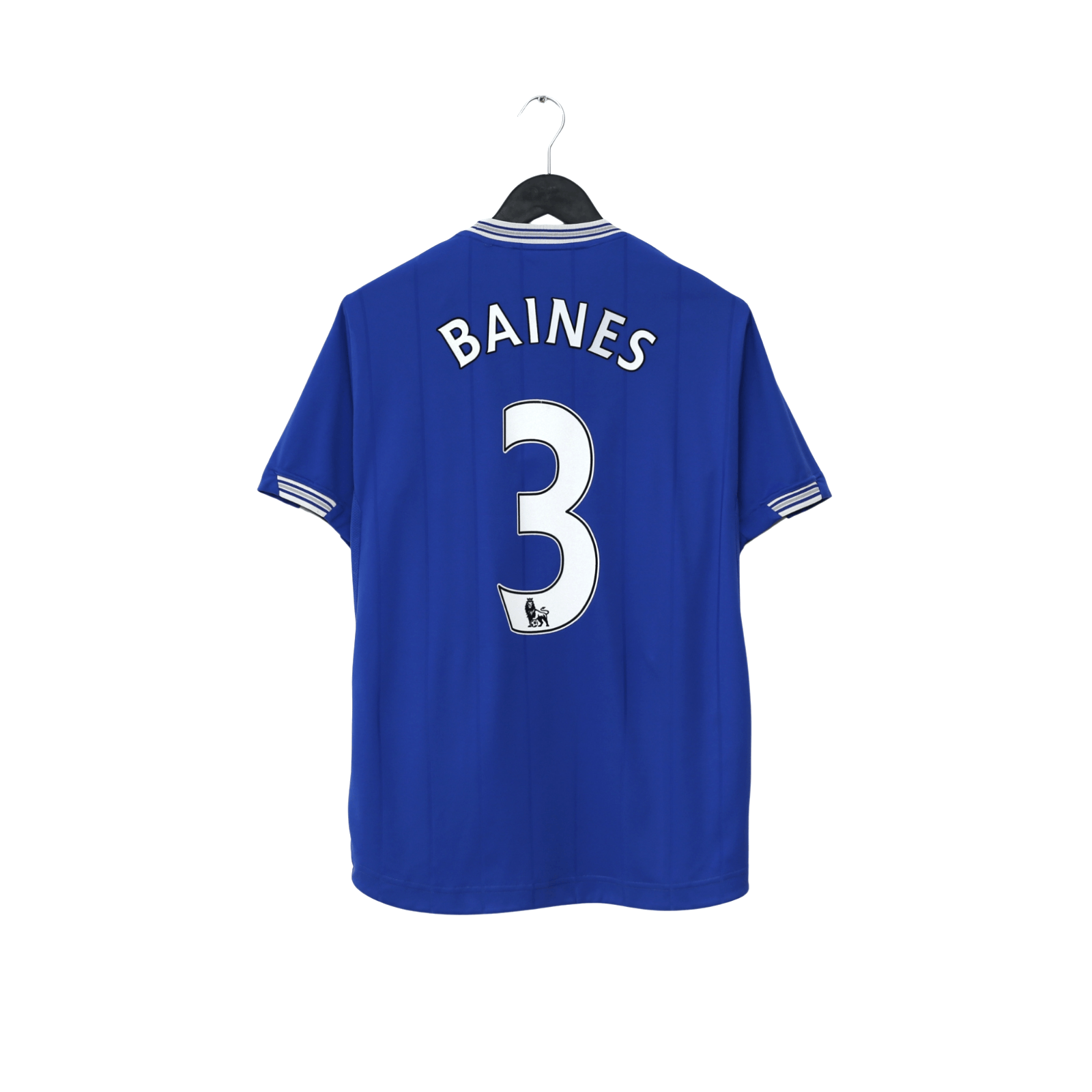 2009/10 Baines #3 Everton Vintage le coq sportif Home Football Shirt (M)