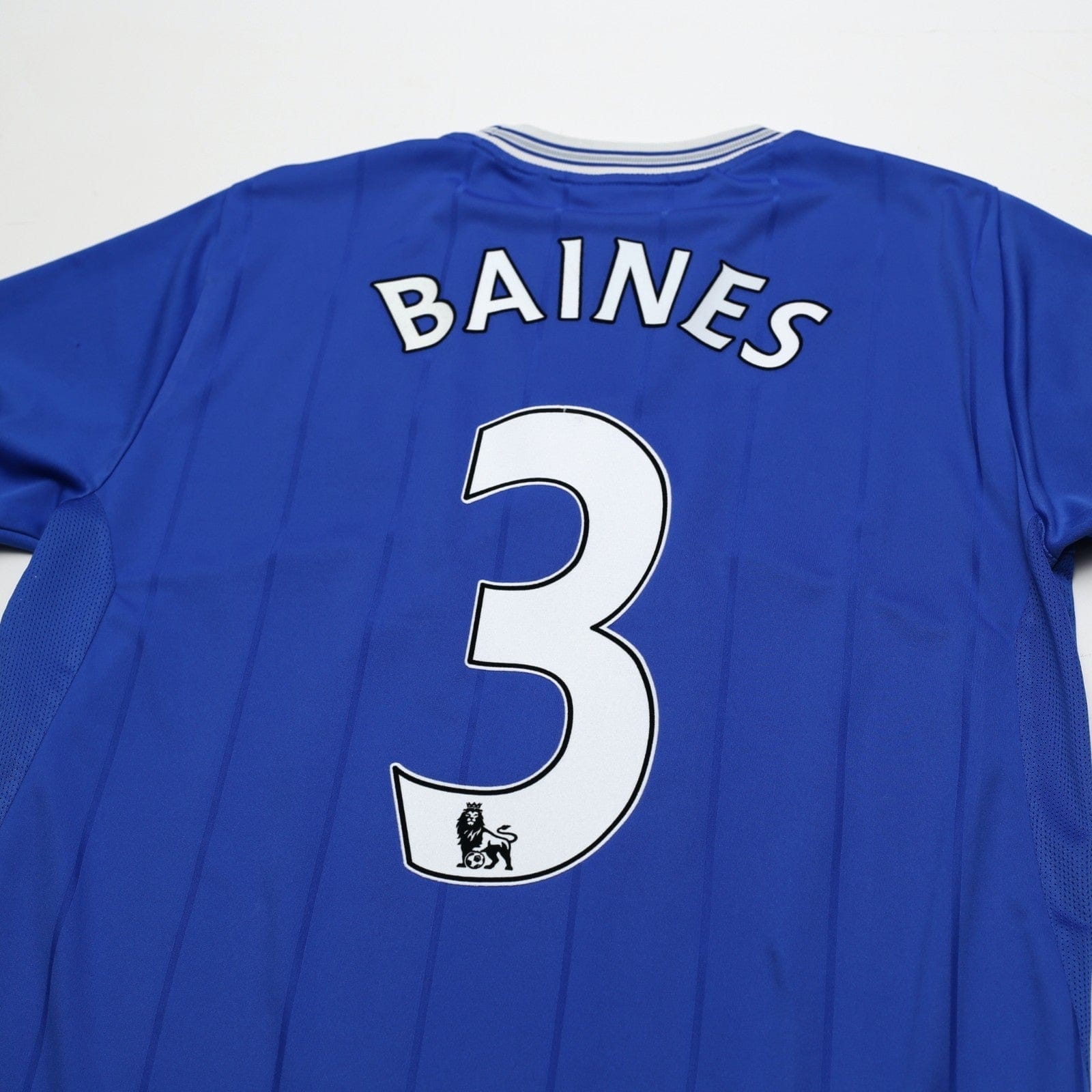 2009/10 Baines #3 Everton Vintage le coq sportif Home Football Shirt (M)