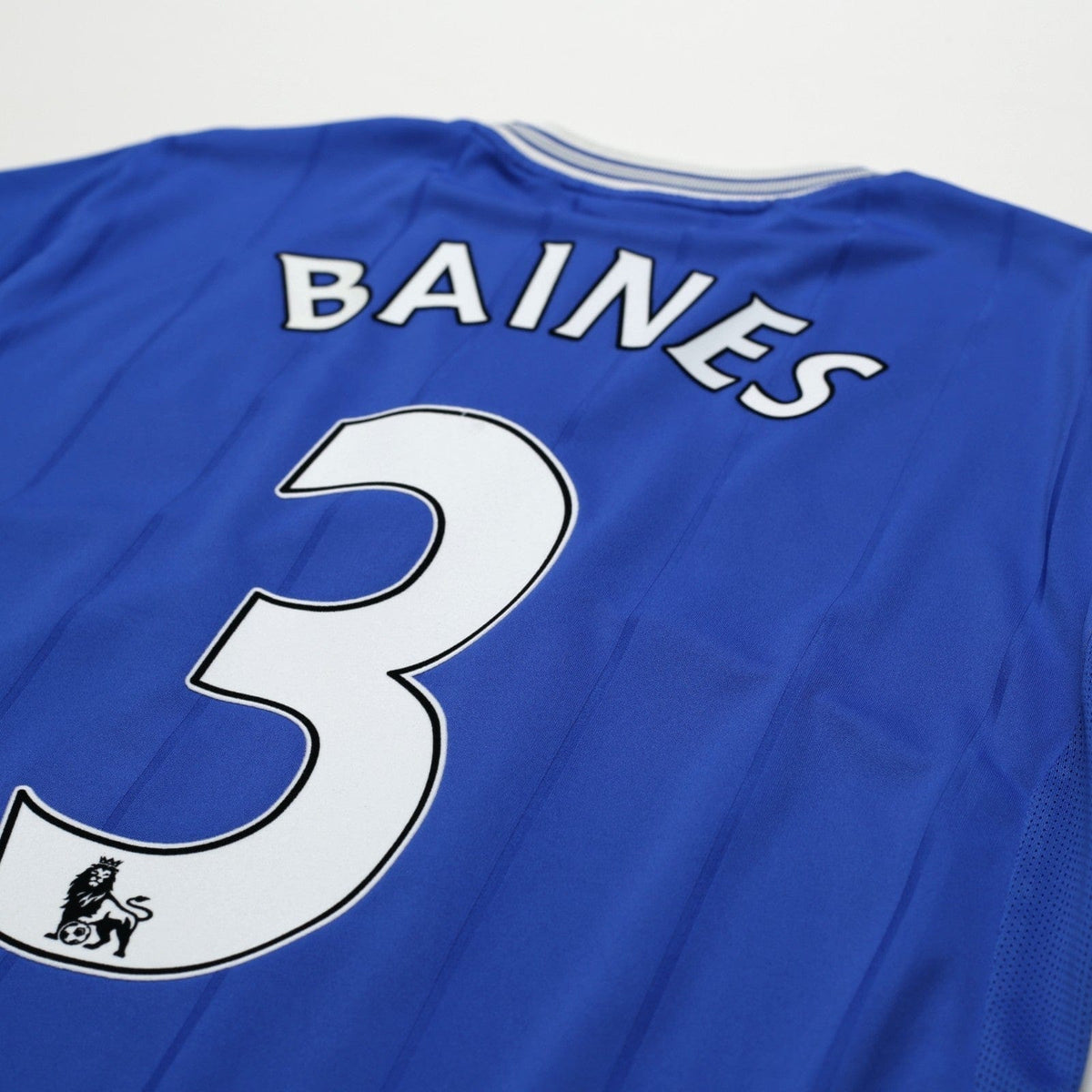 2009/10 Baines #3 Everton Vintage le coq sportif Home Football Shirt (M)