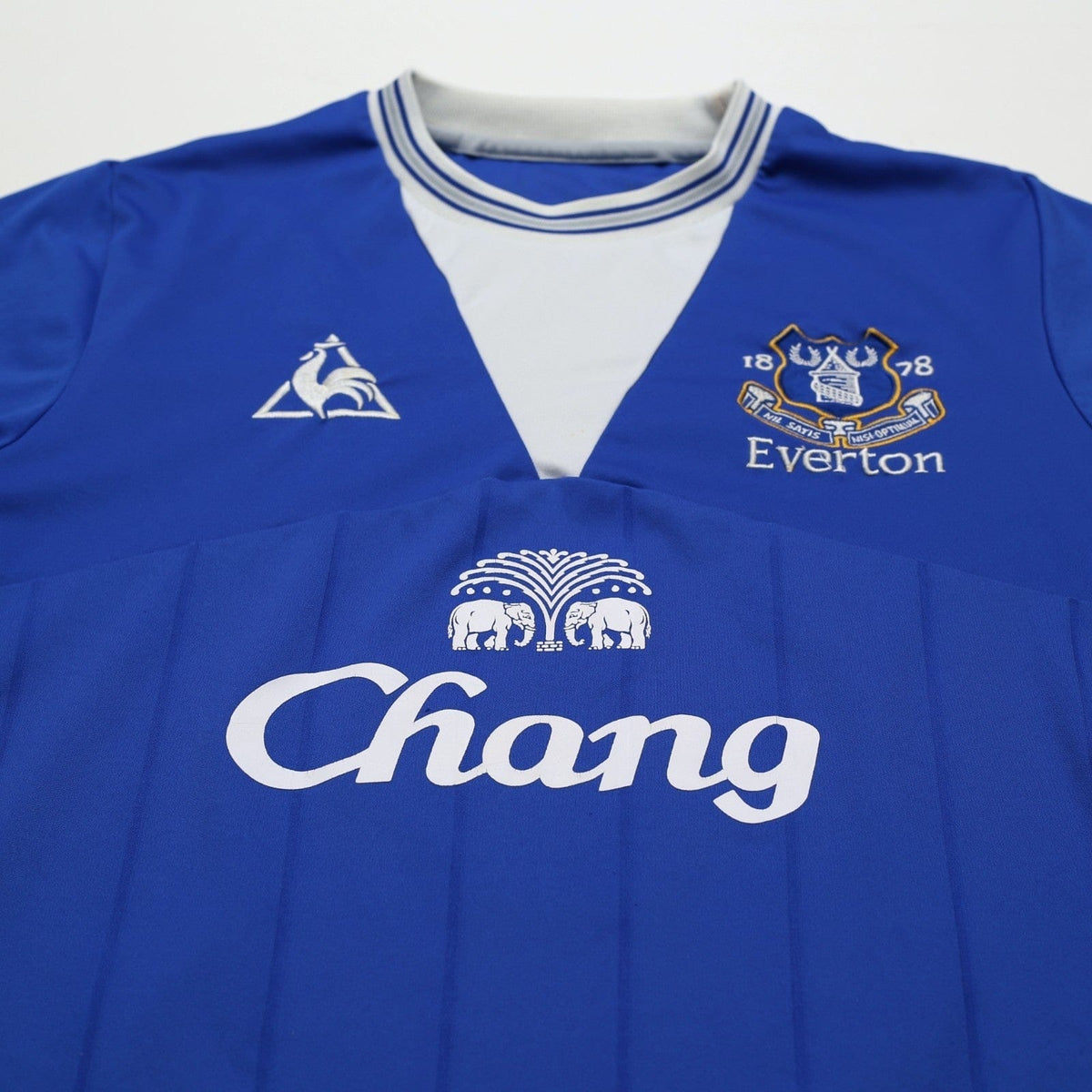 2009/10 Baines #3 Everton Vintage le coq sportif Home Football Shirt (M)