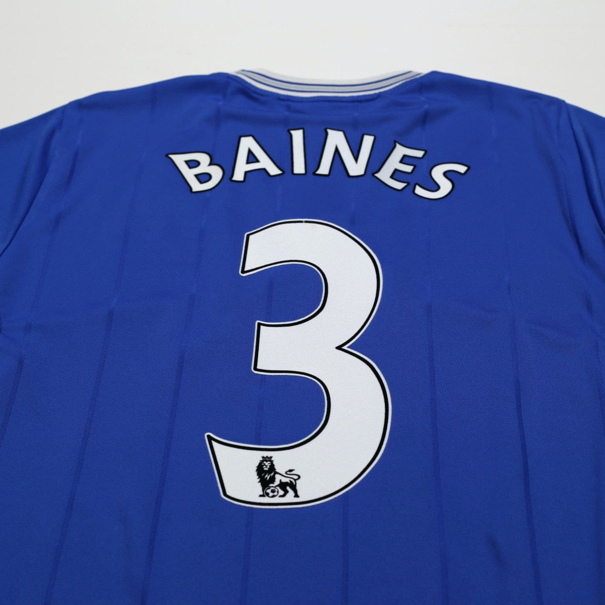 2009/10 Baines #3 Everton Vintage le coq sportif Home Football Shirt (M)