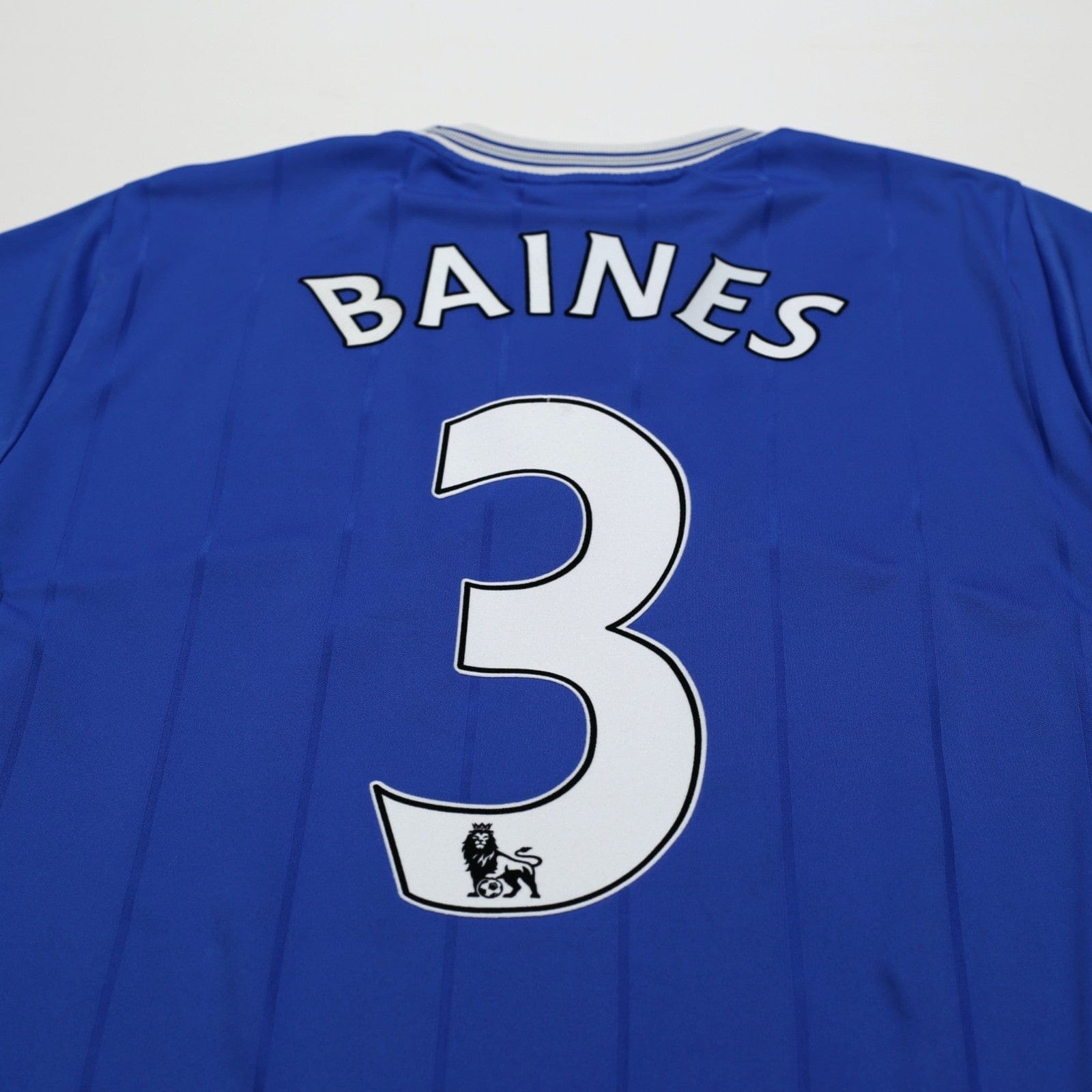 2009/10 Baines #3 Everton Vintage le coq sportif Home Football Shirt (M)