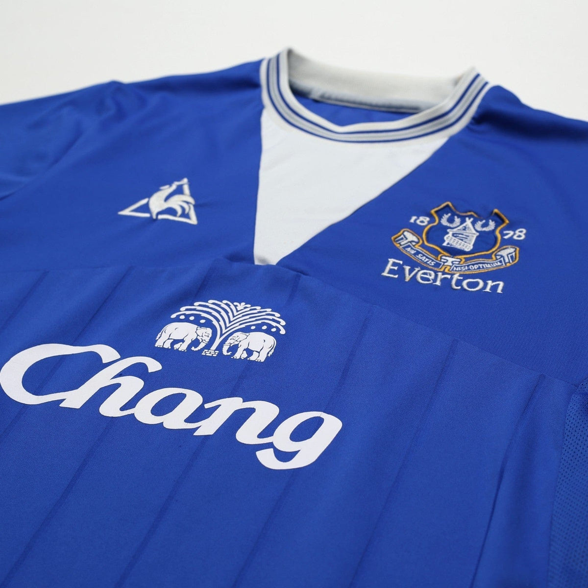 2009/10 Baines #3 Everton Vintage le coq sportif Home Football Shirt (M)