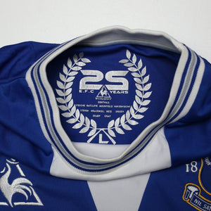 2009/10 Baines #3 Everton Vintage le coq sportif LS Football Shirt (L) Signed