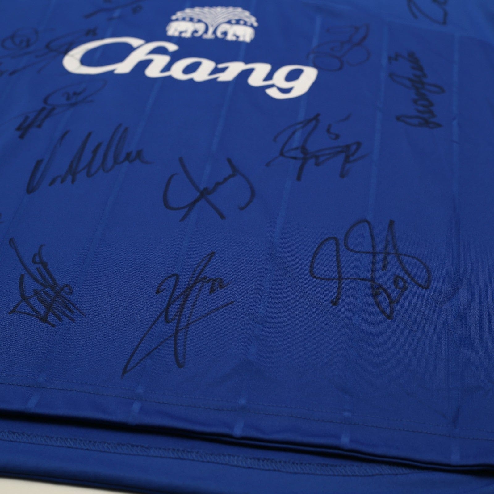 2009/10 Baines #3 Everton Vintage le coq sportif LS Football Shirt (L) Signed