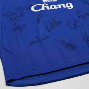 2009/10 Baines #3 Everton Vintage le coq sportif LS Football Shirt (L) Signed