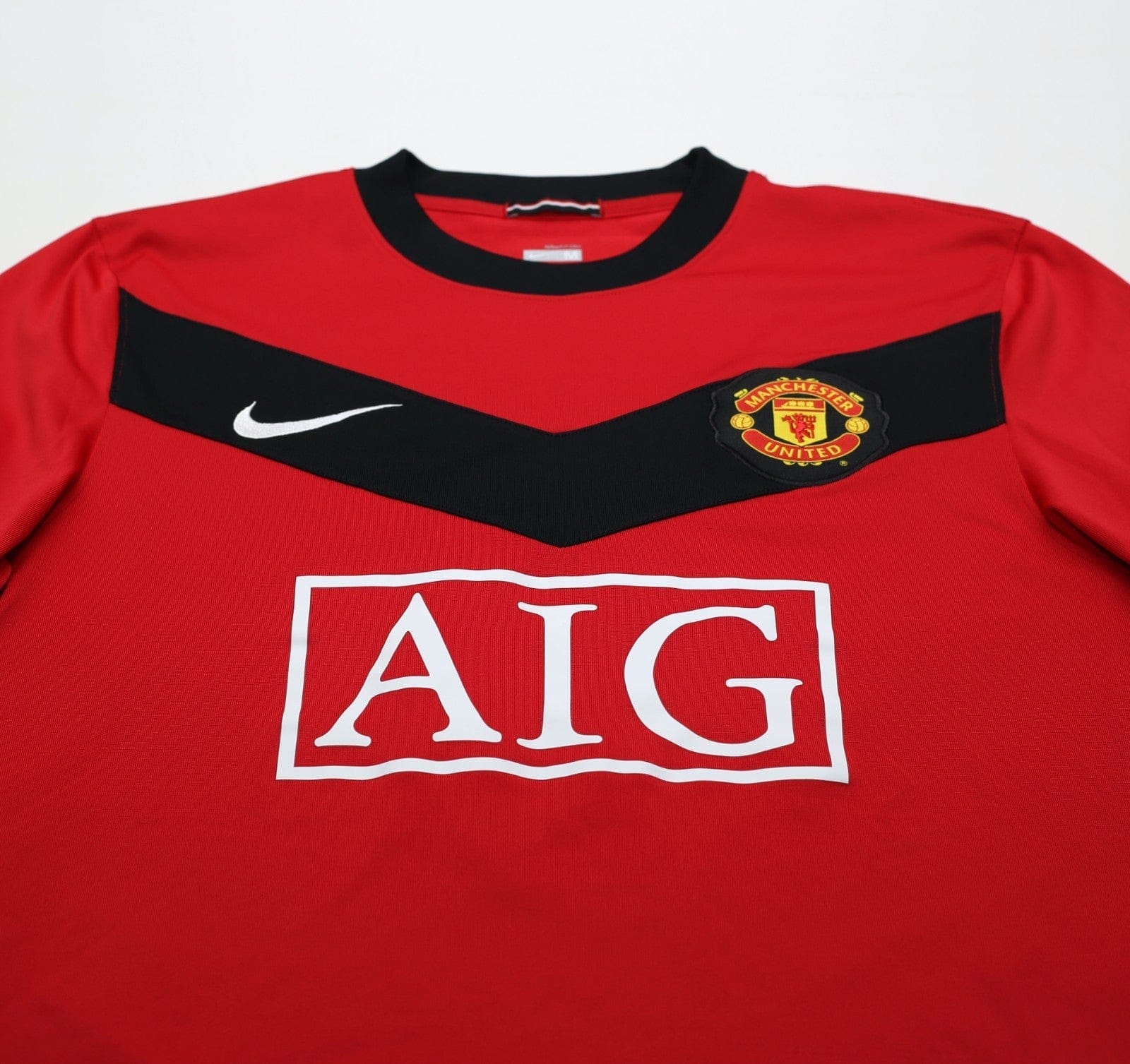 2009/10 BERBATOV #9 Manchester United Vintage Nike Home Football Shirt (M)