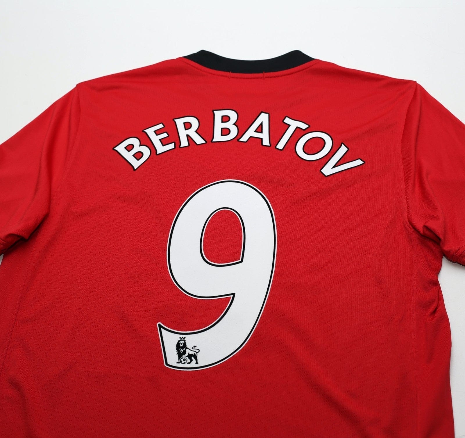 2009/10 BERBATOV #9 Manchester United Vintage Nike Home Football Shirt (M)