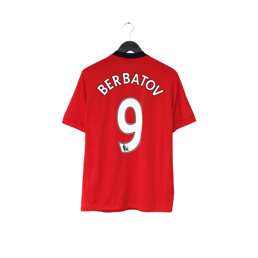 2009/10 BERBATOV #9 Manchester United Vintage Nike Home Football Shirt (M)