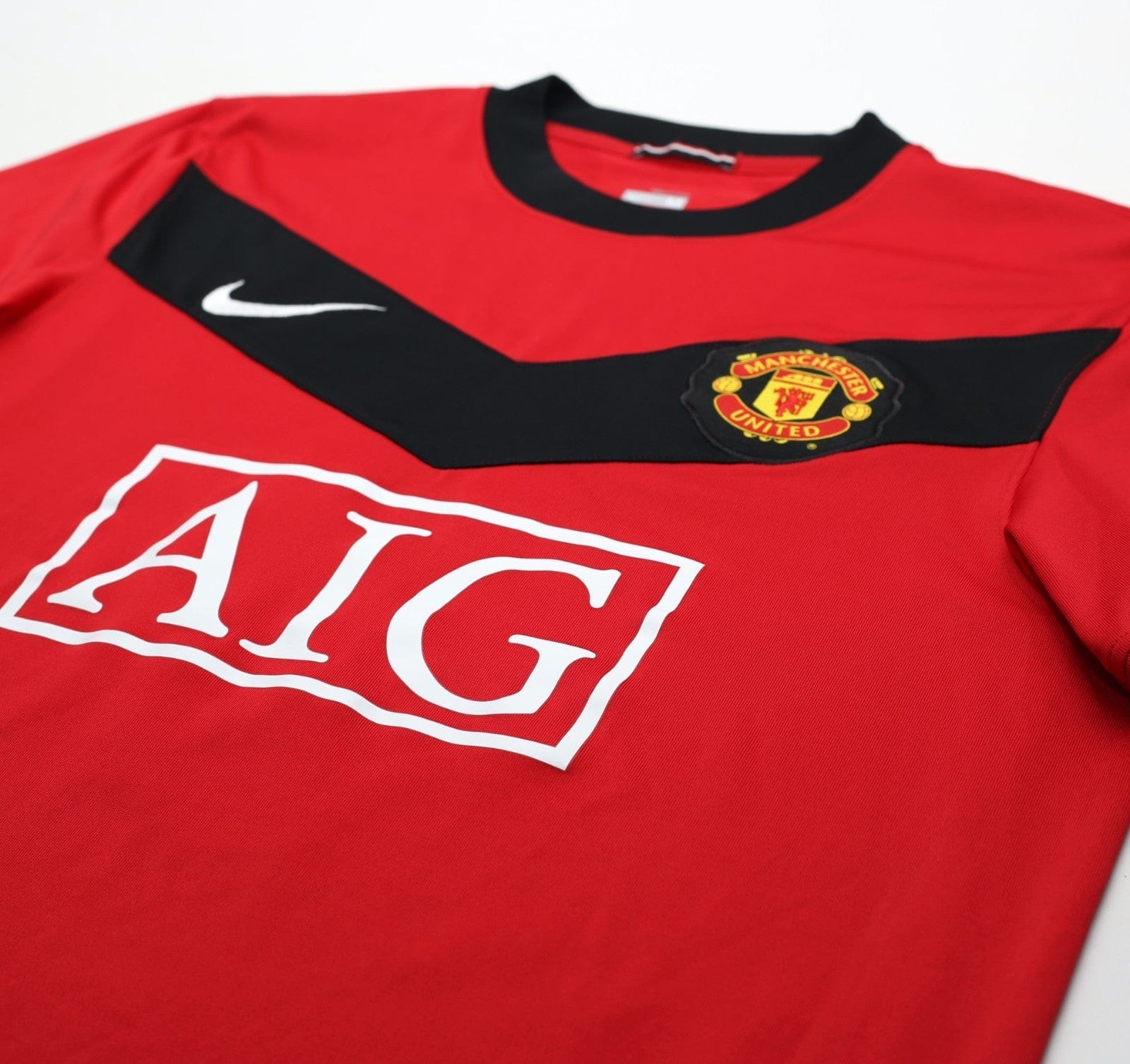 2009/10 BERBATOV #9 Manchester United Vintage Nike Home Football Shirt (M)