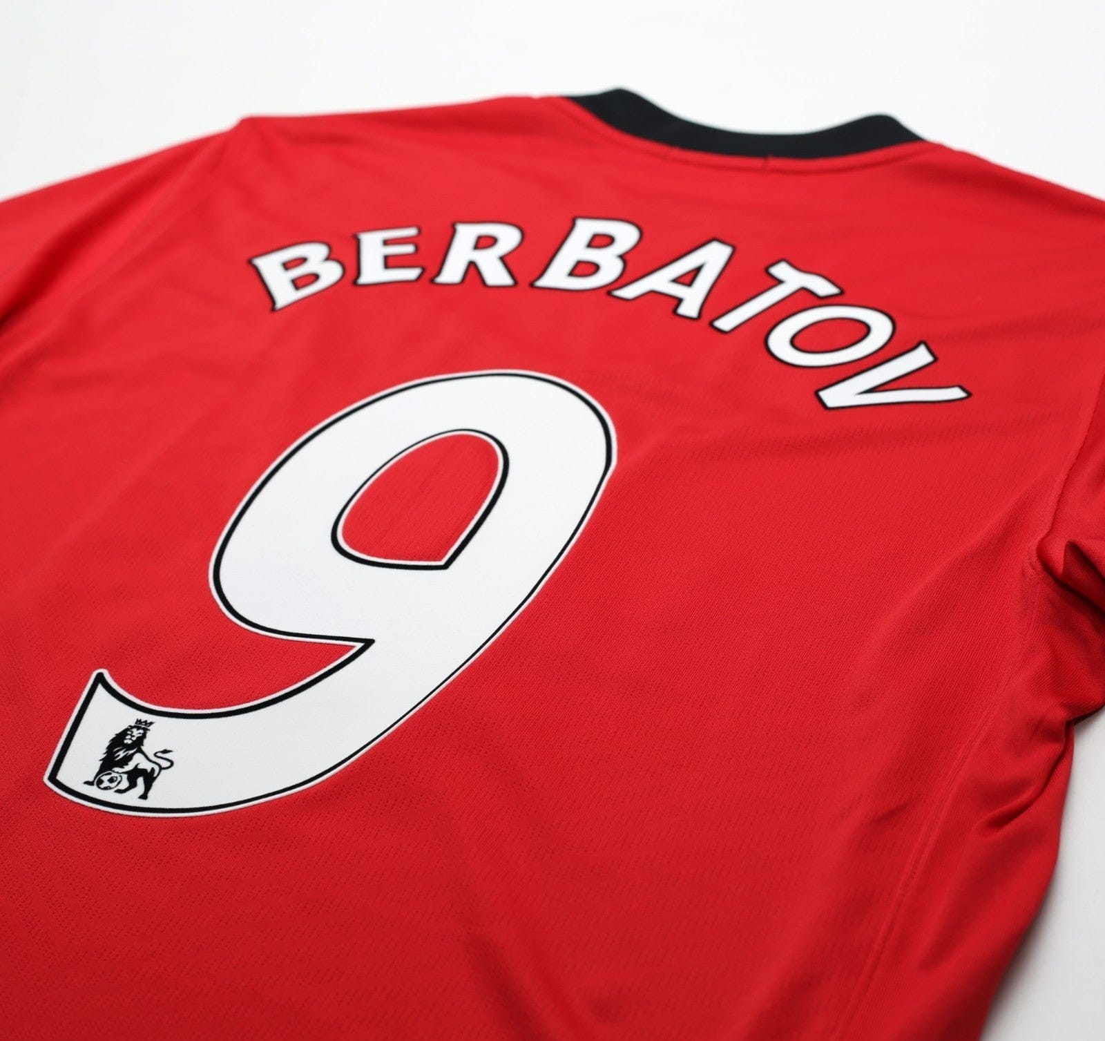 2009/10 BERBATOV #9 Manchester United Vintage Nike Home Football Shirt (M)