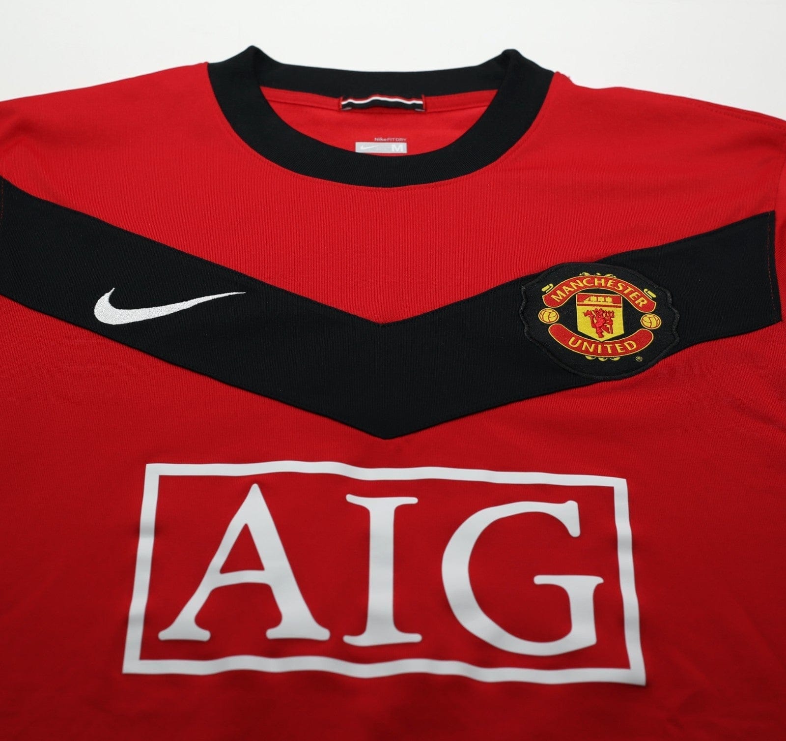 2009/10 BERBATOV #9 Manchester United Vintage Nike Home Football Shirt (M)