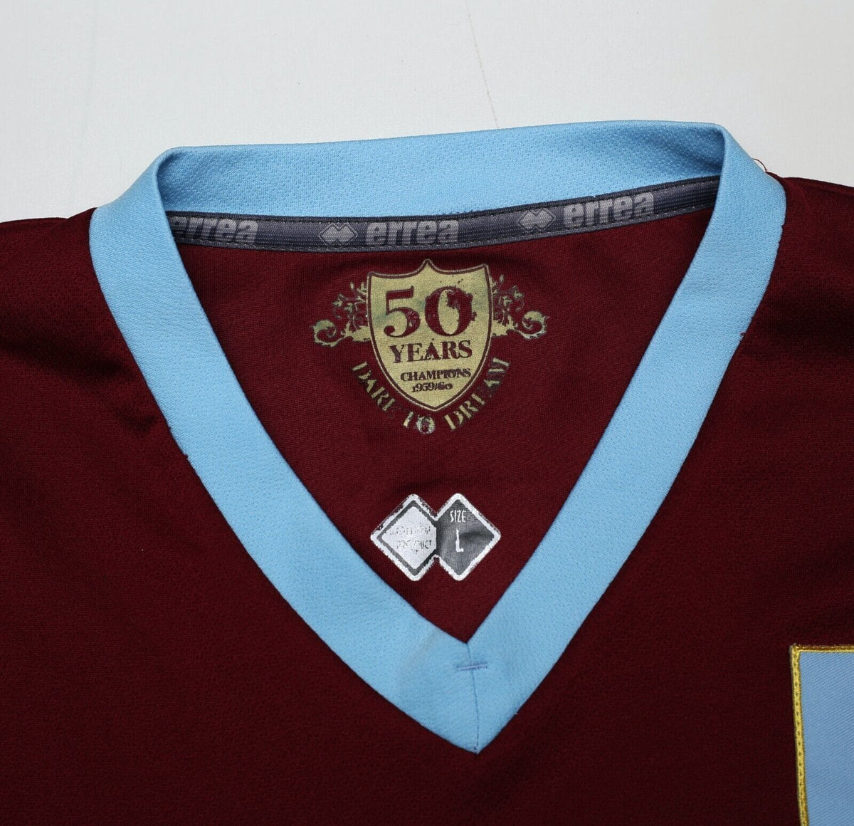 2009/10 BLAKE #20 Burnley Vintage Errea Home Football Shirt (L)