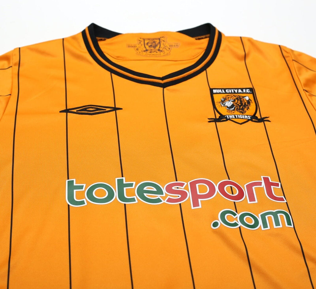 2009/10 BULLARD #21 Hull City Vintage Umbro Home Football Shirt (M)