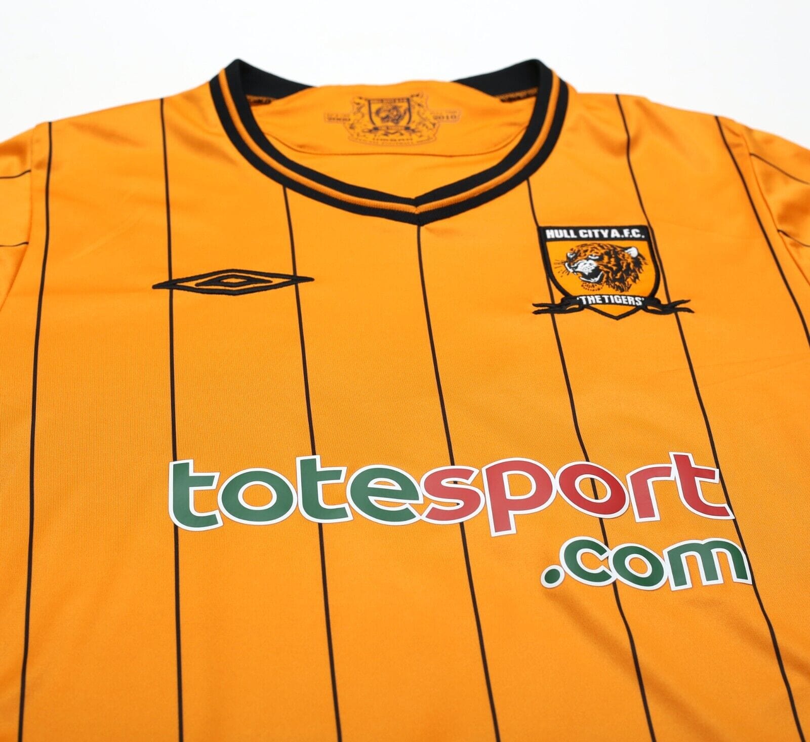 2009/10 BULLARD #21 Hull City Vintage Umbro Home Football Shirt (M)