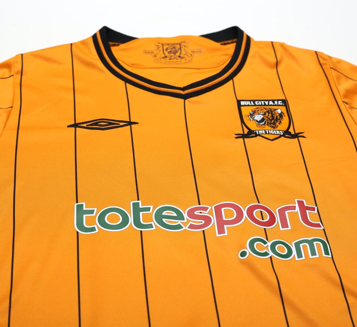 2009/10 BULLARD #21 Hull City Vintage Umbro Home Football Shirt (M)