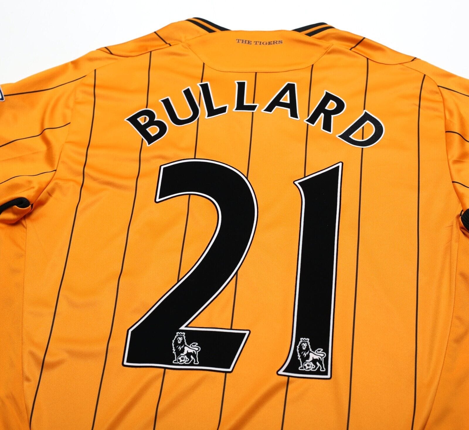 2009/10 BULLARD #21 Hull City Vintage Umbro Home Football Shirt (M)