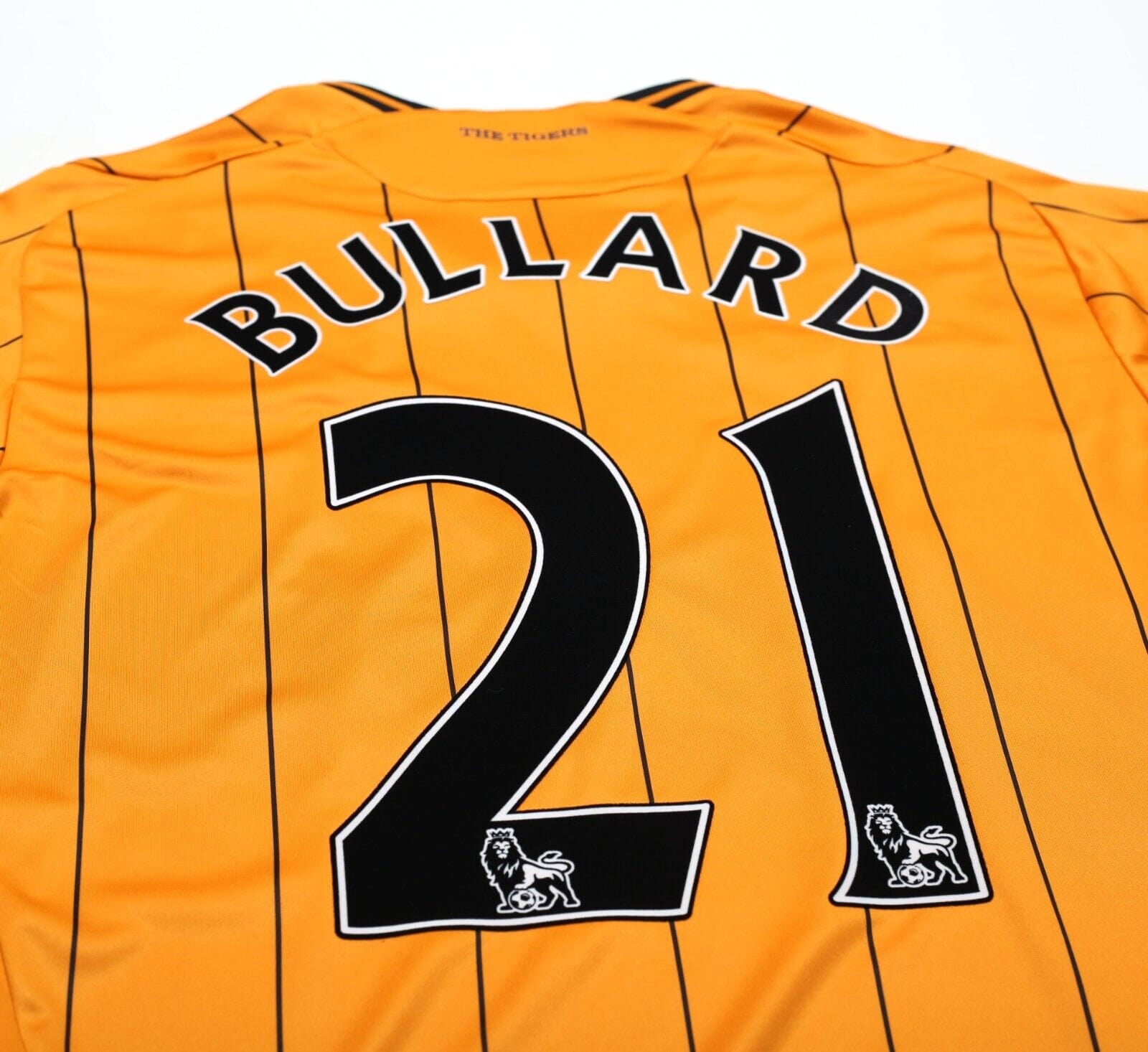 2009/10 BULLARD #21 Hull City Vintage Umbro Home Football Shirt (M)