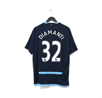 2009/10 DIAMANTI #32 West Ham Vintage Umbro Away Football Shirt (XL)