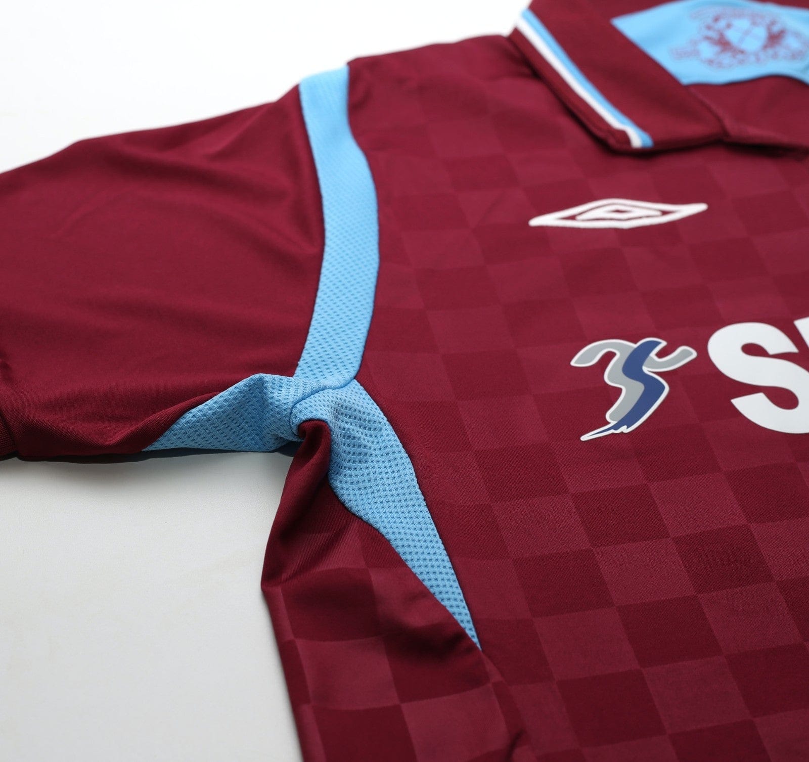 2009/10 DIAMANTI #32 West Ham Vintage Umbro Home Football Shirt (L)