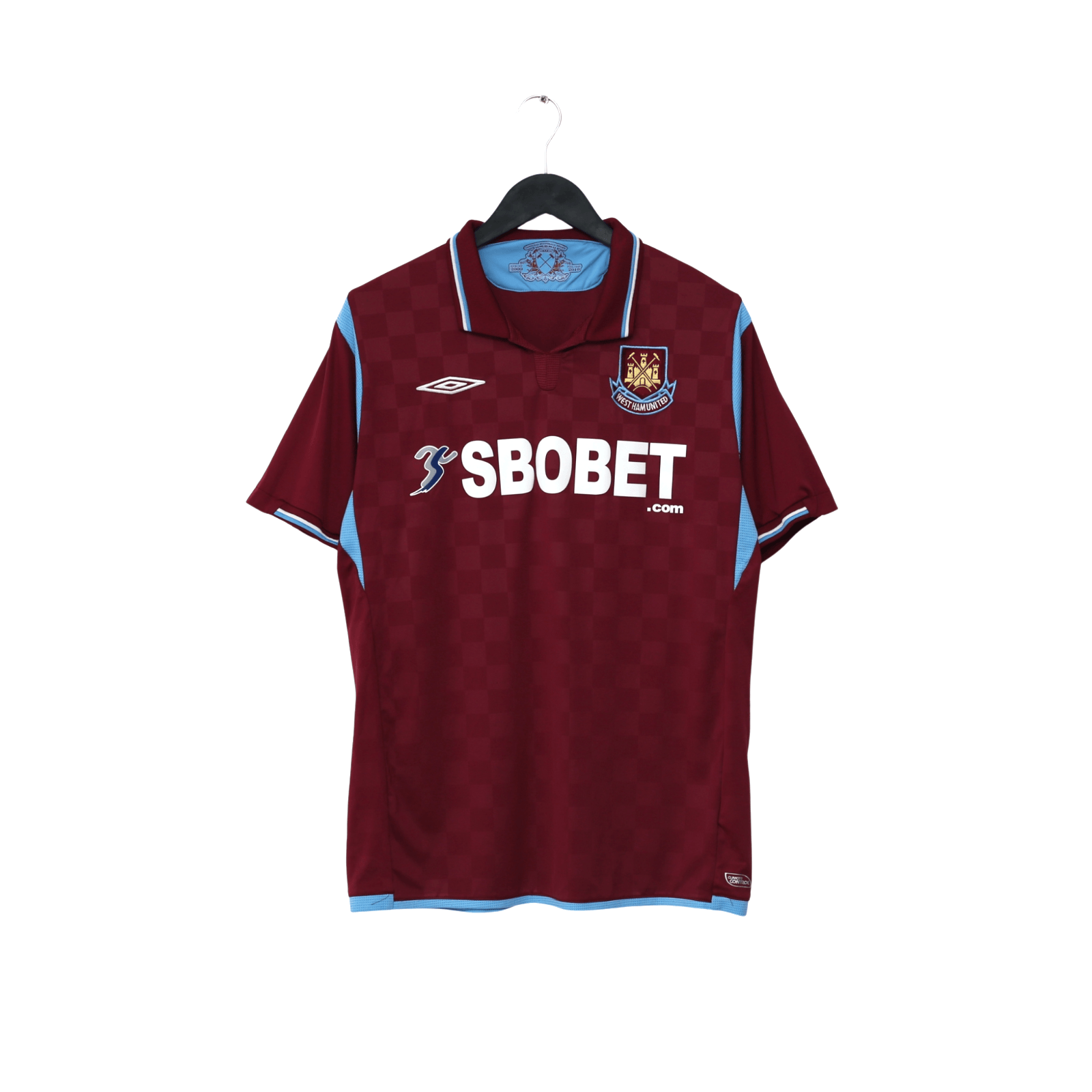 2009/10 Diamanti #32 West Ham Vintage Umbro Home Football Shirt (L)