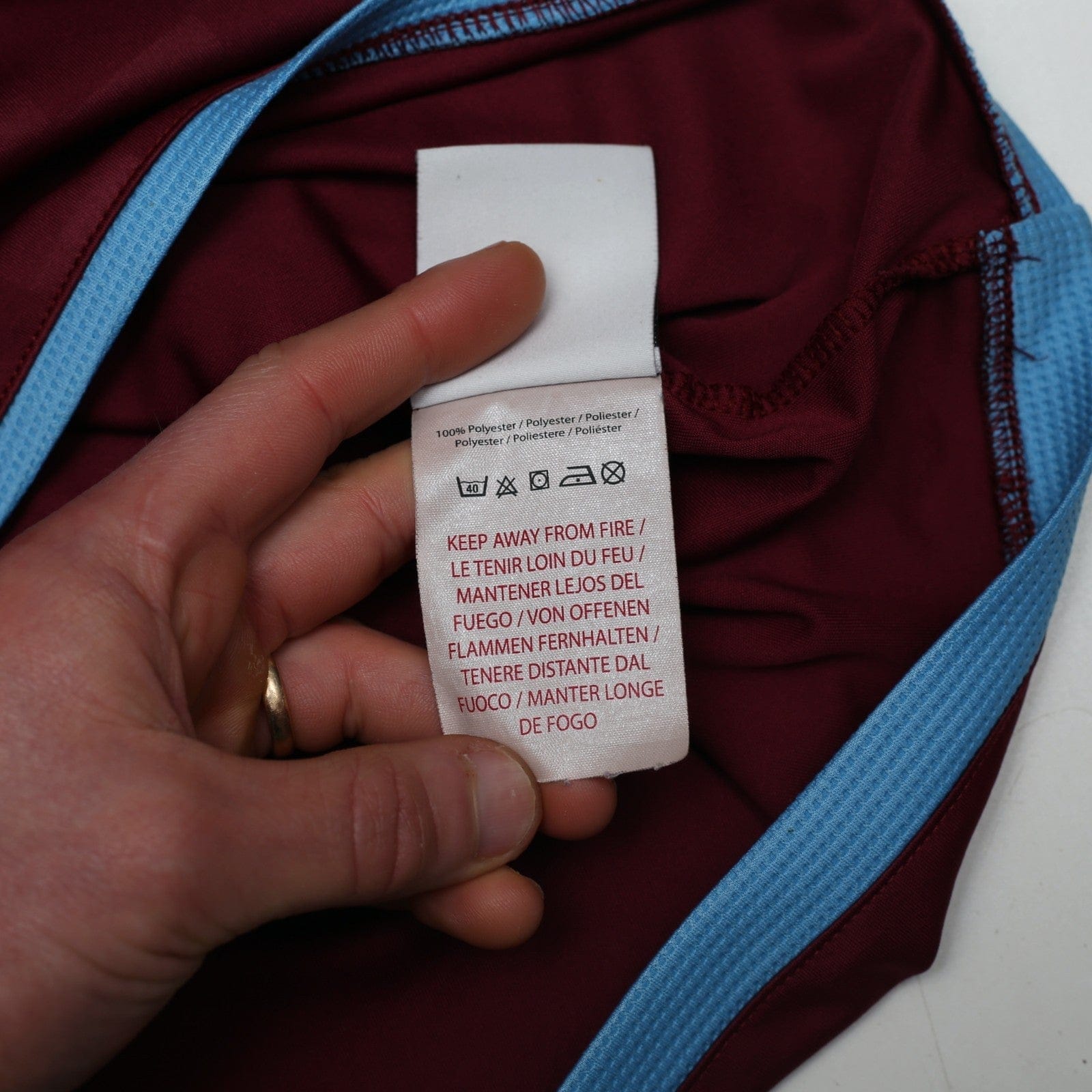 2009/10 Diamanti #32 West Ham Vintage Umbro Home Football Shirt (L)