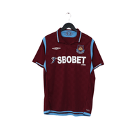 2009/10 Diamanti #32 West Ham Vintage Umbro Home Football Shirt (M)