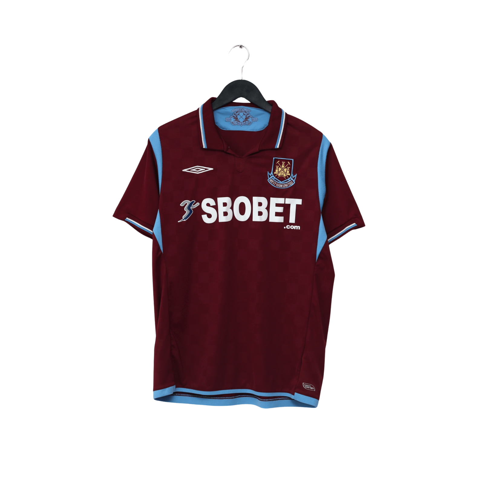 2009/10 Diamanti #32 West Ham Vintage Umbro Home Football Shirt (M)