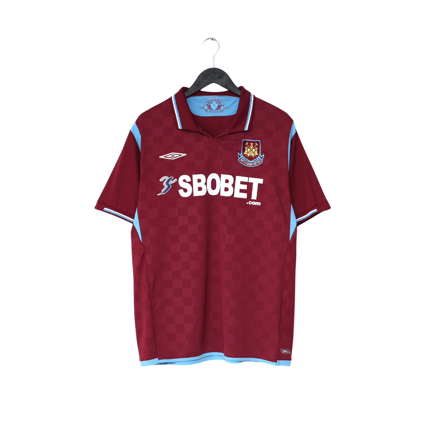 2009/10 DIAMANTI #32 West Ham Vintage Umbro Home Football Shirt (XL)