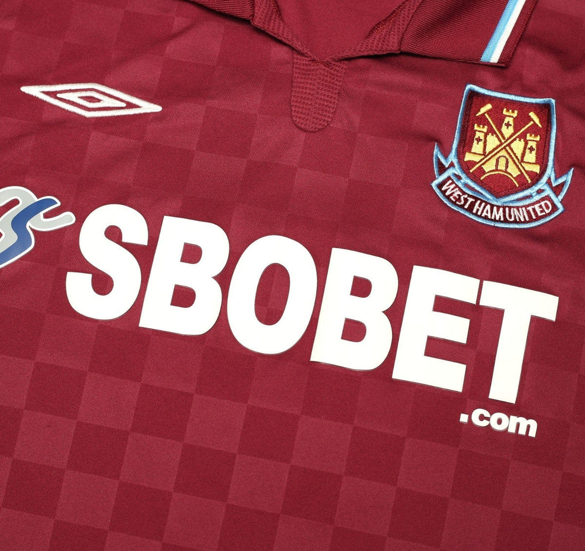 2009/10 DIAMANTI #32 West Ham Vintage Umbro Home Football Shirt (XL)