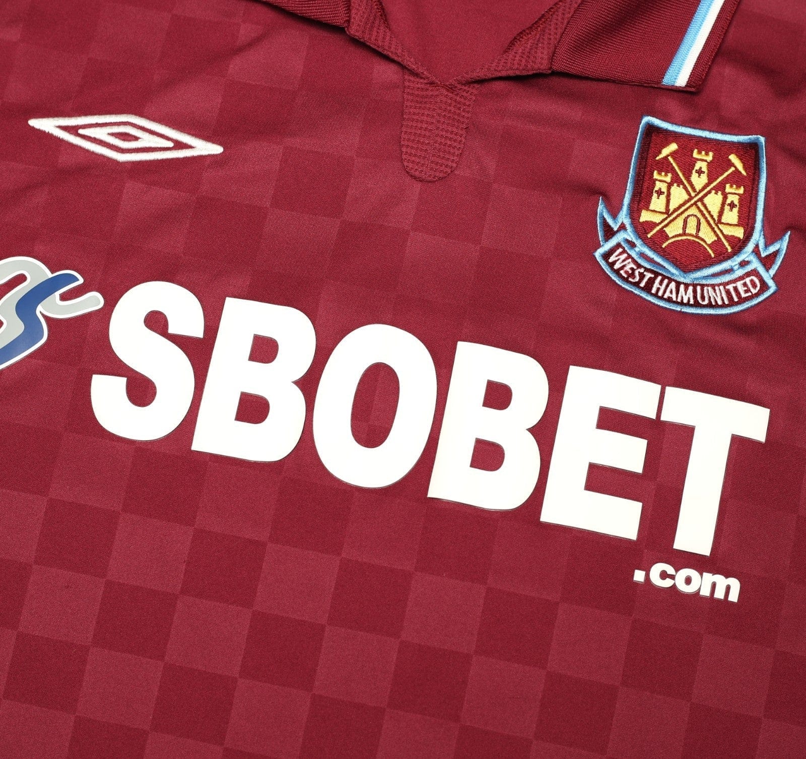 2009/10 DIAMANTI #32 West Ham Vintage Umbro Home Football Shirt (XL)