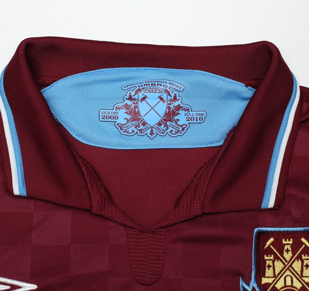 2009/10 DIAMANTI #32 West Ham Vintage Umbro Home Football Shirt (XL)