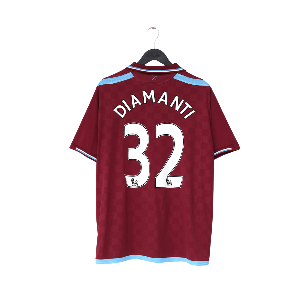 2009/10 DIAMANTI #32 West Ham Vintage Umbro Home Football Shirt (XL)