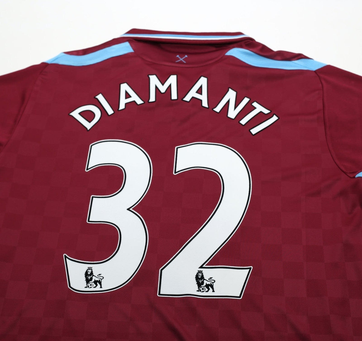 2009/10 DIAMANTI #32 West Ham Vintage Umbro Home Football Shirt (XL)