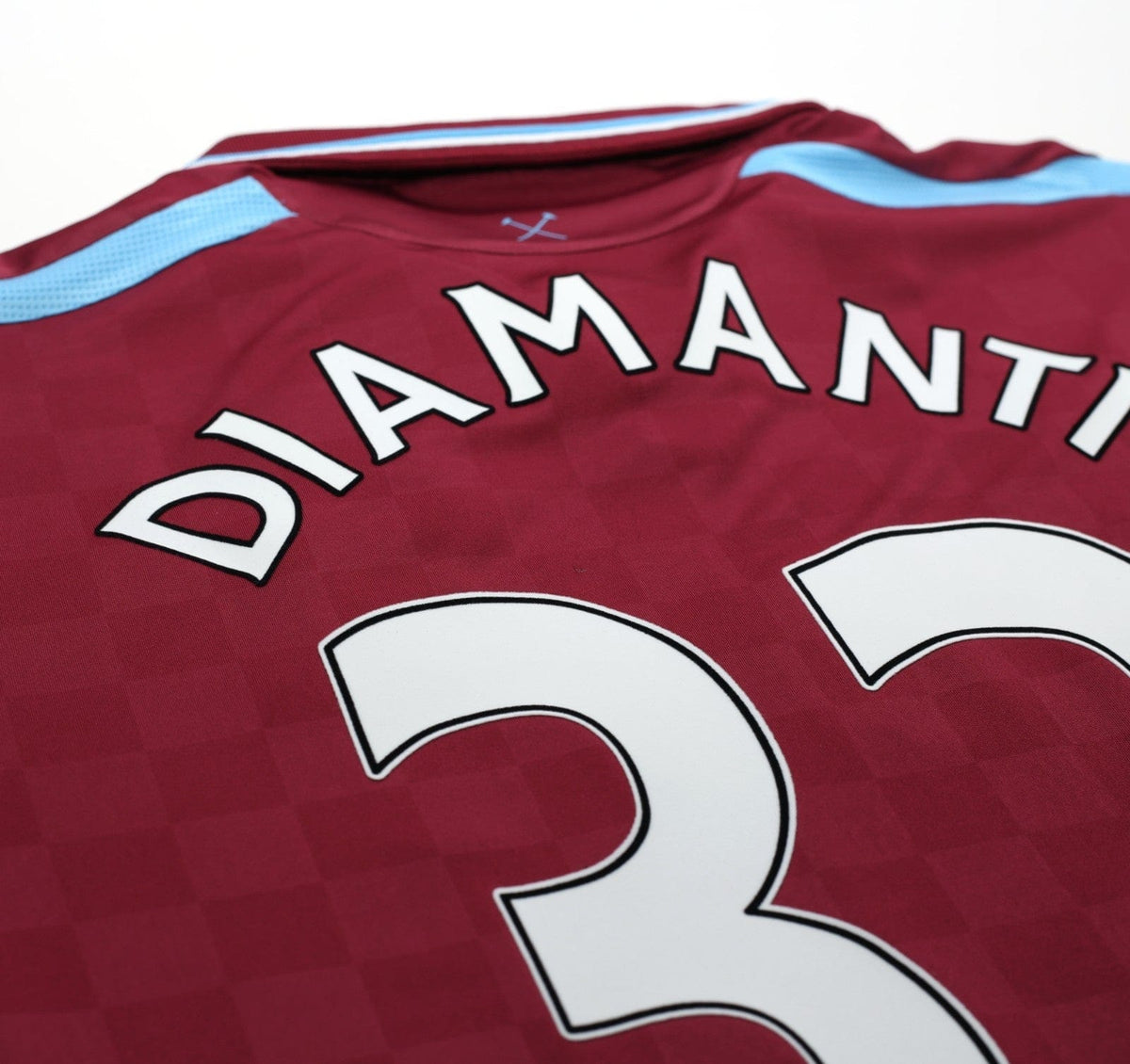 2009/10 DIAMANTI #32 West Ham Vintage Umbro Home Football Shirt (XL)