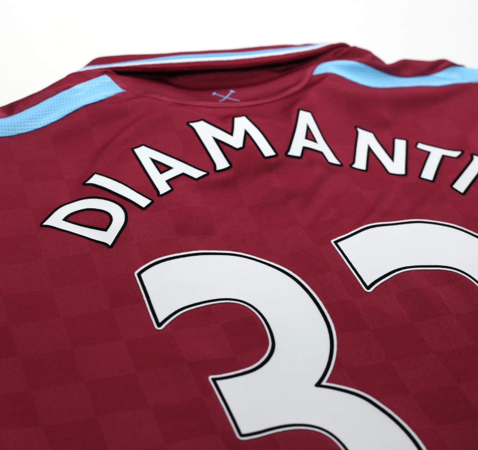 2009/10 DIAMANTI #32 West Ham Vintage Umbro Home Football Shirt (XL)