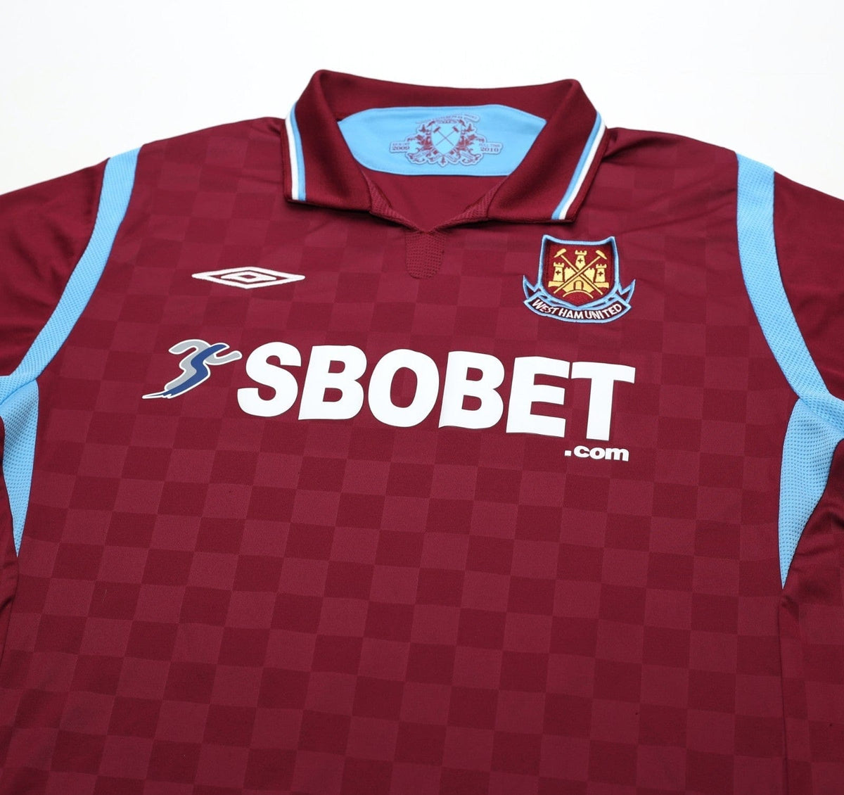 2009/10 DIAMANTI #32 West Ham Vintage Umbro Home Football Shirt (XL)