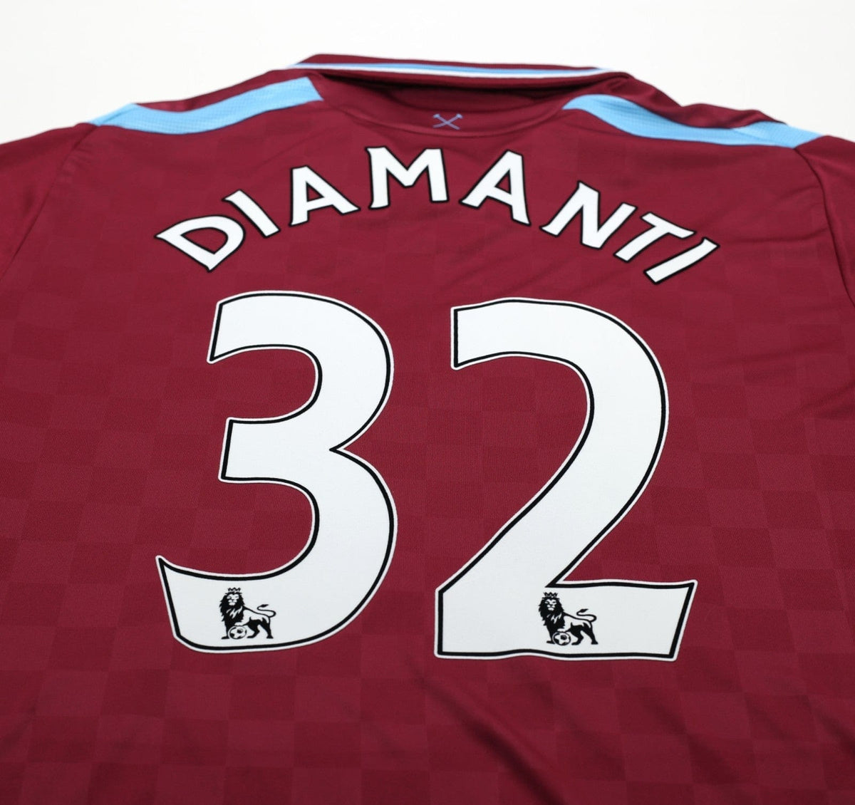 2009/10 DIAMANTI #32 West Ham Vintage Umbro Home Football Shirt (XL)
