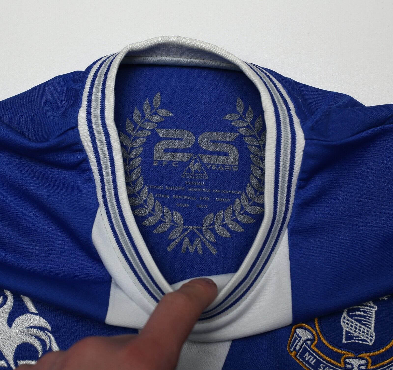 2009/10 DONOVAN #9 Everton Vintage le coq sportif Home Football Shirt (M)