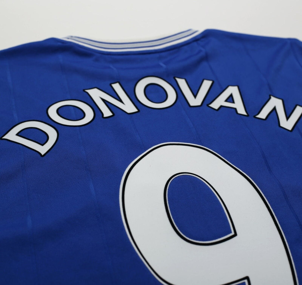 2009/10 DONOVAN #9 Everton Vintage le coq sportif Home Football Shirt (M)