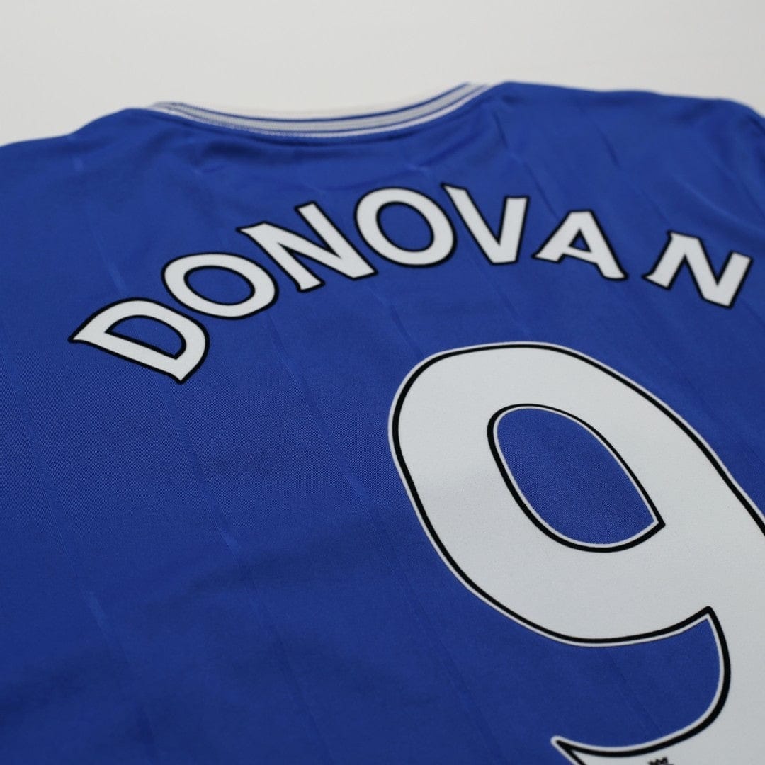 2009/10 Donovan #9 Everton Vintage le coq sportif Home Football Shirt (XL)